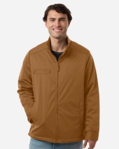 Harriton M781 Men’s Guardian Insulated Utility Jacket – Duck Brown (on model)