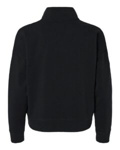 Independent Trading Co. EXP15WPQ Women’s Perform Quarter-Zip Pullover – Black (back)