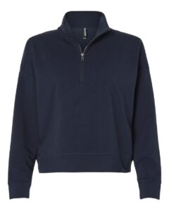 Independent Trading Co. EXP15WPQ Women’s Perform Quarter-Zip Pullover – Classic Navy