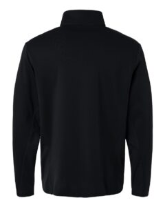 Team 365 TT401 Unisex Squad Cadet Quarter-Zip Tech Fleece Pullover – Black (back)