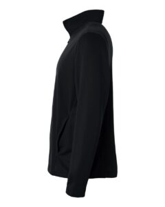 Team 365 TT401 Unisex Squad Cadet Quarter-Zip Tech Fleece Pullover – Black (side)
