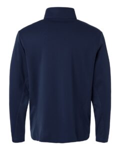 Team 365 TT401 Unisex Squad Cadet Quarter-Zip Tech Fleece Pullover – Sport Dark Navy (back)