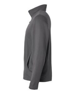 Team 365 TT401 Unisex Squad Cadet Quarter-Zip Tech Fleece Pullover – Sport Graphite (side)