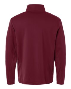 Team 365 TT401 Unisex Squad Cadet Quarter-Zip Tech Fleece Pullover – Sport Maroon (back)