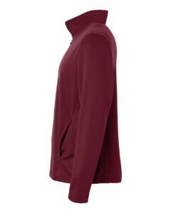 Team 365 TT401 Unisex Squad Cadet Quarter-Zip Tech Fleece Pullover – Sport Maroon (side)