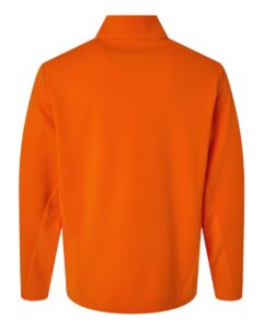 Team 365 TT401 Unisex Squad Cadet Quarter-Zip Tech Fleece Pullover – Sport Orange (back)