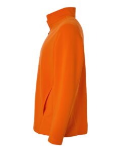 Team 365 TT401 Unisex Squad Cadet Quarter-Zip Tech Fleece Pullover – Sport Orange (side)