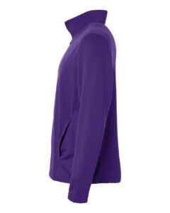 Team 365 TT401 Unisex Squad Cadet Quarter-Zip Tech Fleece Pullover – Sport Purple (side)