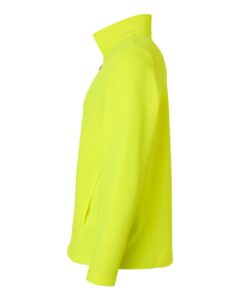 Team 365 TT401 Unisex Squad Cadet Quarter-Zip Tech Fleece Pullover – Safety Yellow (side)