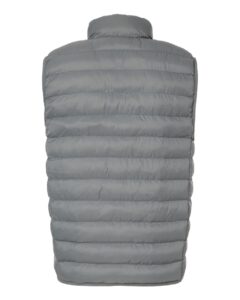 Weatherproof 26717 Men’s Lightweight Poly-filled Packable Vest – Chelsea Grey (back)