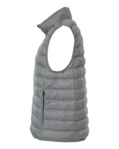 Weatherproof 26717 Men’s Lightweight Poly-filled Packable Vest – Chelsea Grey (side)