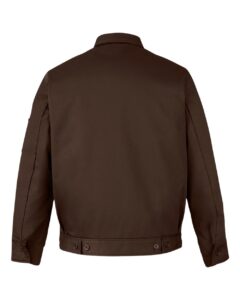 Harriton M721 Unisex ClimaBloc® Station Jacket – Dark Mocha (back)
