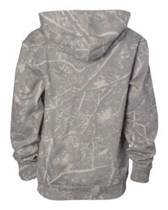 Independent Trading Co. SS4001Y Youth Midweight Hooded Sweatshirt – Deadwood Tree Camo (back)