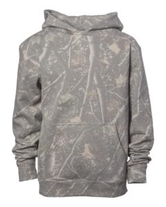 Independent Trading Co. SS4001Y Youth Midweight Hooded Sweatshirt – Deadwood Tree Camo