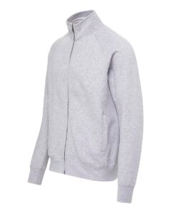MV Sport 25157 Men’s Vintage Fleece Track Jacket – Heather Gray (side)