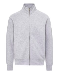 MV Sport 25157 Men’s Vintage Fleece Track Jacket – Heather Gray