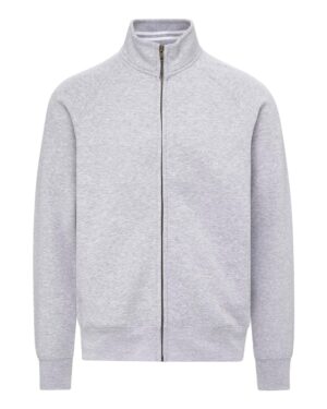 MV Sport 25157 Men’s Vintage Fleece Track Jacket – Heather Gray