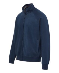 MV Sport 25157 Men’s Vintage Fleece Track Jacket – Navy (side)