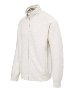 MV Sport 25157 Men’s Vintage Fleece Track Jacket – Oatmeal (side)