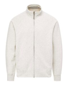 MV Sport 25157 Men’s Vintage Fleece Track Jacket – Oatmeal