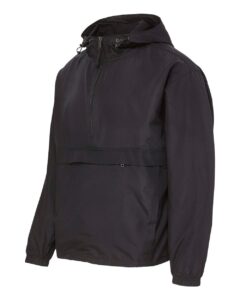 MV Sport 25602 Men’s Pioneer Packable Wind Breaker Jacket – Black (side)