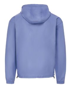 MV Sport 25602 Men’s Pioneer Packable Wind Breaker Jacket – Blue Iris (back)