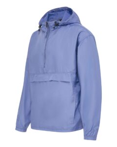 MV Sport 25602 Men’s Pioneer Packable Wind Breaker Jacket – Blue Iris (side)