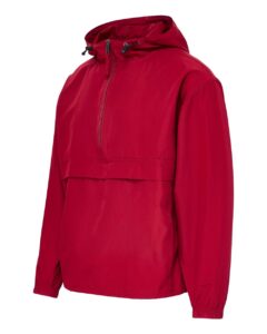 MV Sport 25602 Men’s Pioneer Packable Wind Breaker Jacket – Crimson (side)