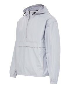 MV Sport 25602 Men’s Pioneer Packable Wind Breaker Jacket – Pale Silver (side)