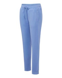 MV Sport W25153 Women’s Vintage Fleece Joggers – Blue Iris (side)
