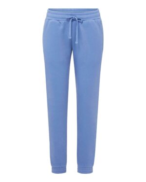 MV Sport W25153 Women’s Vintage Fleece Joggers – Blue Iris