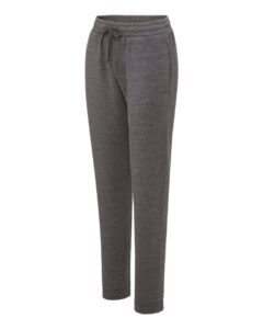 MV Sport W25153 Women’s Vintage Fleece Joggers – Charcoal (side)