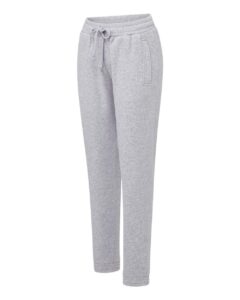 MV Sport W25153 Women’s Vintage Fleece Joggers – Heather Grey (side)