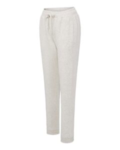 MV Sport W25153 Women’s Vintage Fleece Joggers – Oatmeal (side)