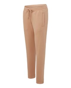 MV Sport W25153 Women’s Vintage Fleece Joggers – Praline (side)