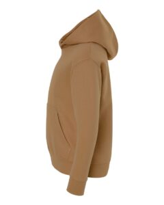 LAT 2296 Youth Hoodie Sweatshirt – Coyote Brown (side)