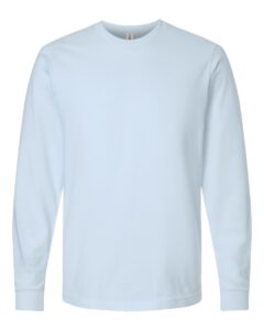 Tultex 202LS Unisex Fine Jersey Long Sleeve T-Shirt – Baby Blue
