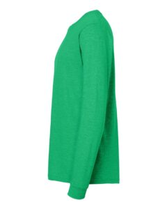 Tultex 202LS Unisex Fine Jersey Long Sleeve T-Shirt – Heather Kelly (side)
