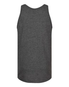 Tultex S105 Unisex Fine Jersey Tank Top – Heather Charcoal (back)