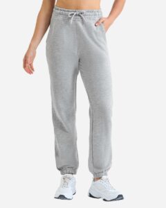 TriDri TD605 Unisex Jamie Recycled Joggers – Heather Grey (on model)