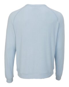 Boxercraft BM1201 Men’s Cuddle Cross-Neck Sweater – Sky Blue (back)