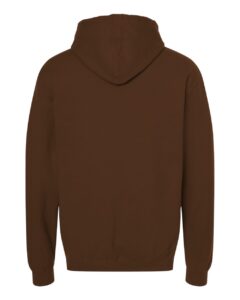 Tultex 320 Unisex Fleece Hooded Sweatshirt – Brown (back)