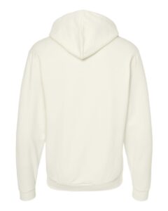 Tultex 331 Unisex Full-Zip Hooded Sweatshirt – Natural (back)
