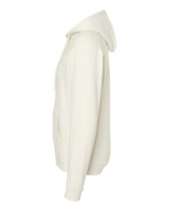 Tultex 331 Unisex Full-Zip Hooded Sweatshirt – Natural (side)