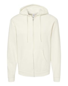 Tultex 331 Unisex Full-Zip Hooded Sweatshirt – Natural