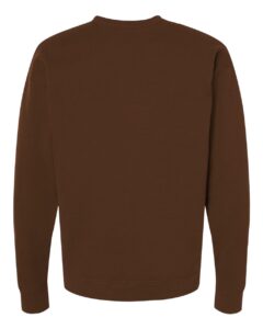 Tultex 340 Unisex Fleece Crewneck Sweatshirt – Brown (back)