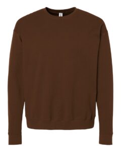 Tultex 340 Unisex Fleece Crewneck Sweatshirt – Brown