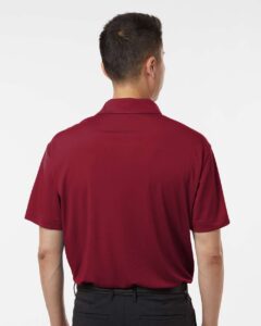 AllPro 41800 Men’s Pro-Lock Performance Polo – Cardinal (on model back)