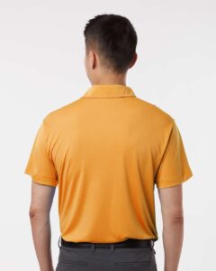 AllPro 41800 Men’s Pro-Lock Performance Polo – Gold (on model back)