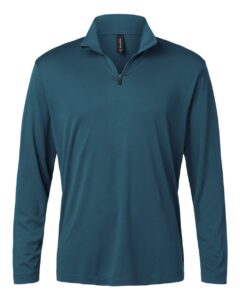 AllPro 41870 Men’s Pro-Lock Performance Quarter-Zip Pullover – Atlantic Blue